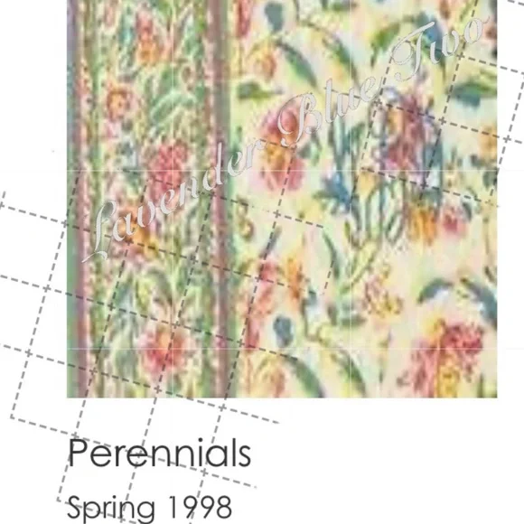 Vintage VERA BRADLEY Perennials 1998  Backpack Sling USA Cream Blue Pink Floral - Picture 17 of 17